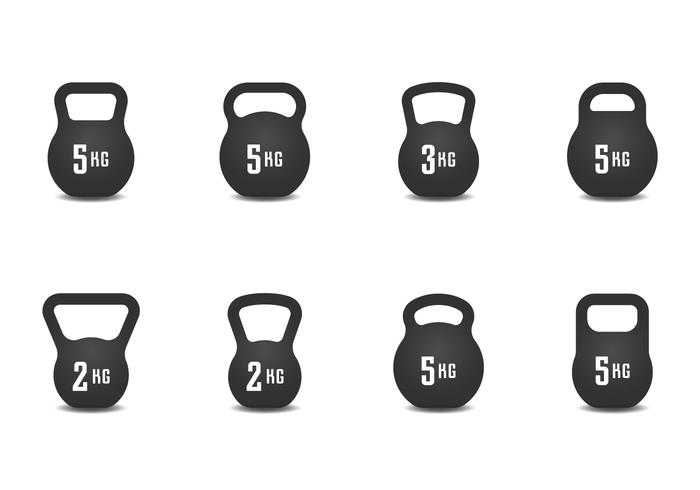 Realistische Kettle Bell Icon vektor