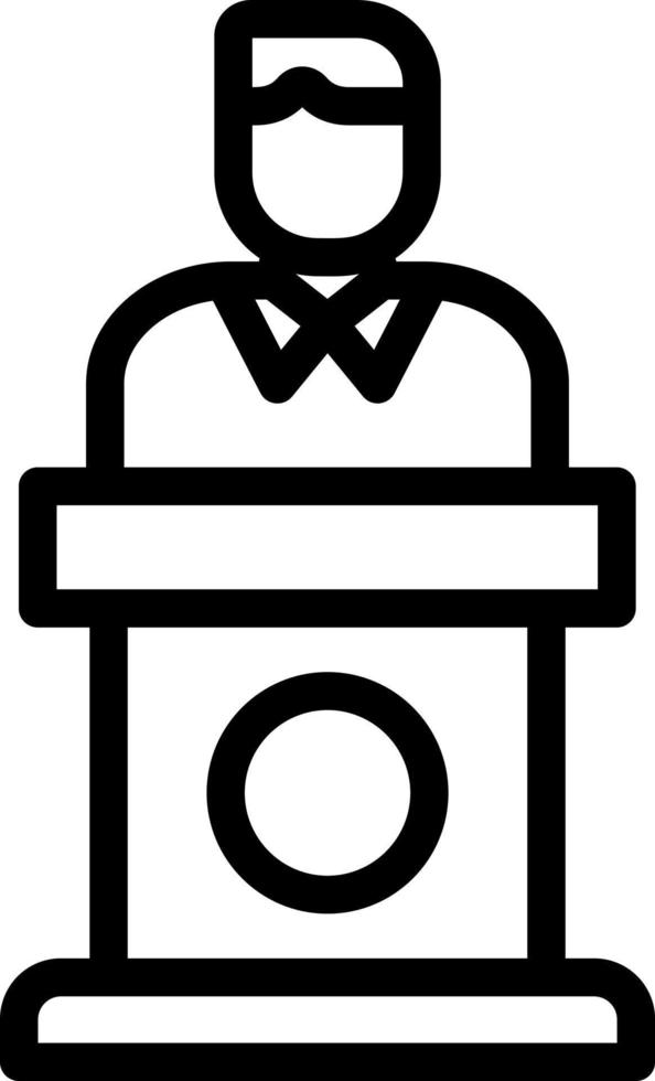 Politiker-Vektor-Icon-Design vektor