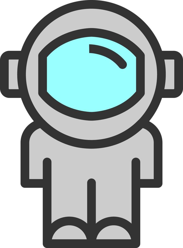 Astronauten-Vektor-Icon-Design vektor