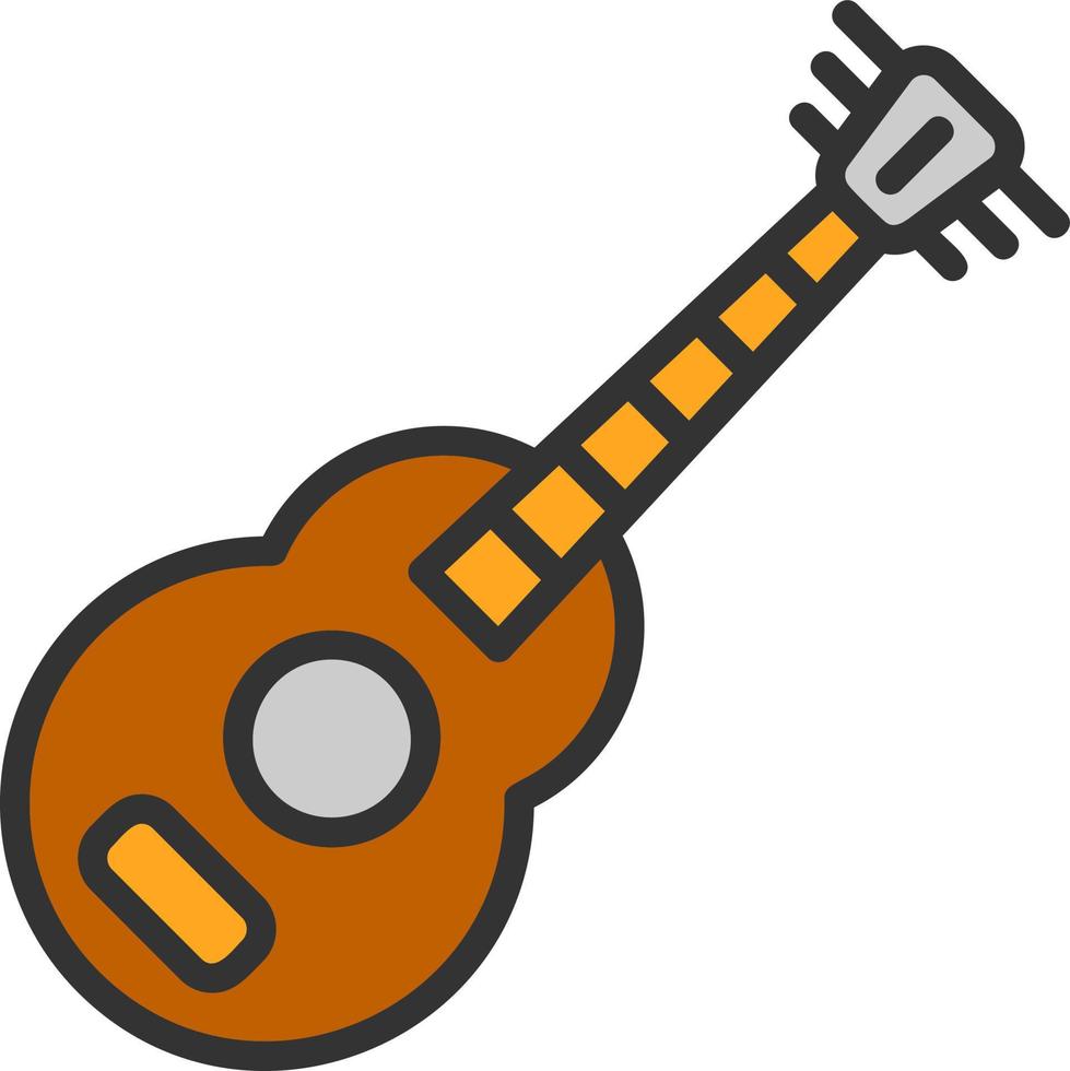 Gitarren-Vektor-Icon-Design vektor