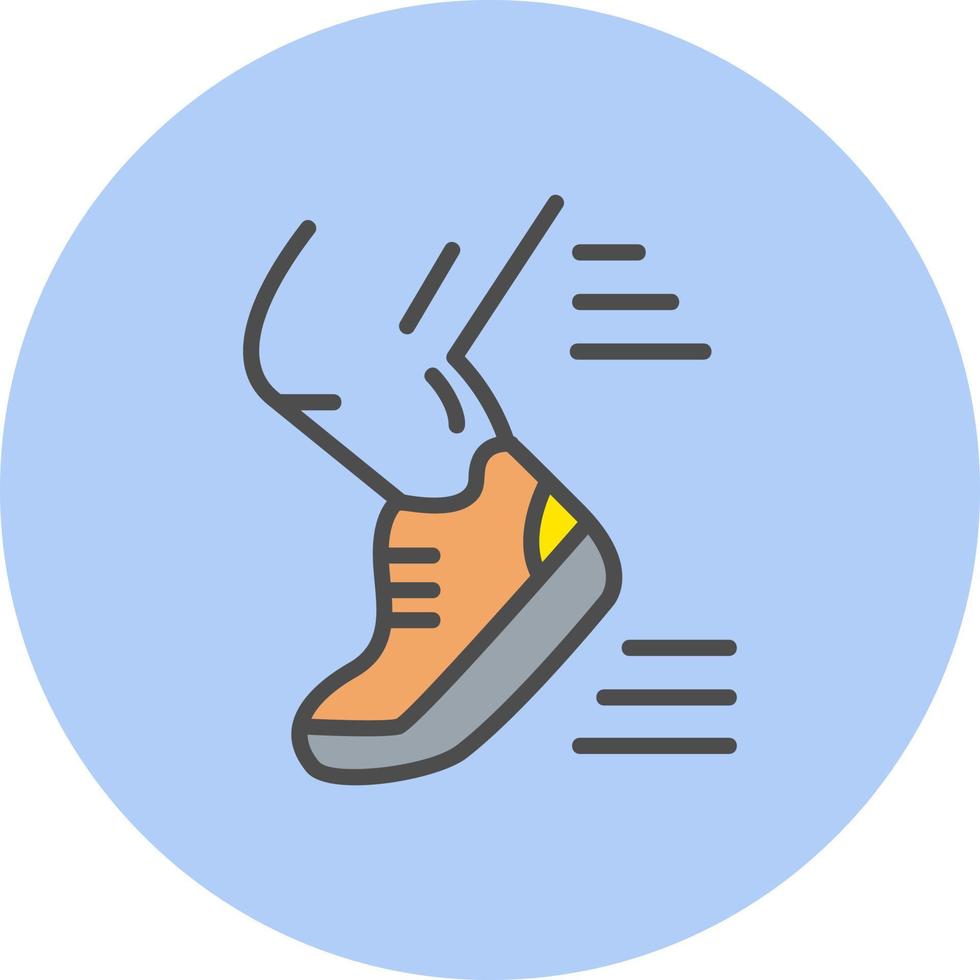 Jogging-Vektor-Symbol vektor