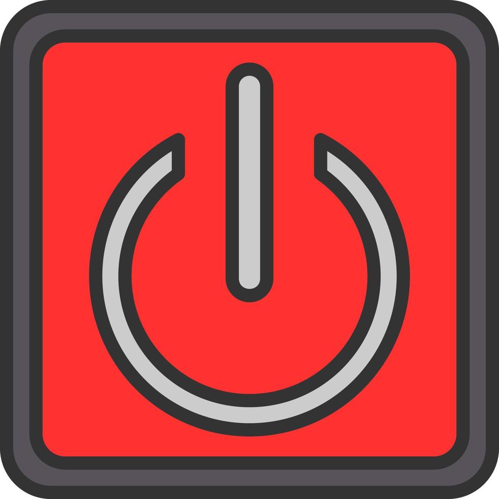Power-Button-Vektor-Icon-Design vektor