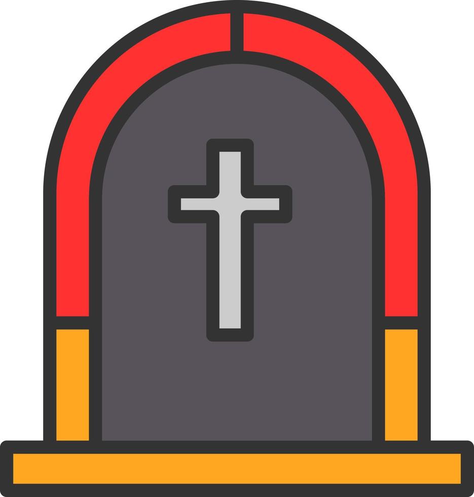 Beerdigung Vektor-Icon-Design vektor