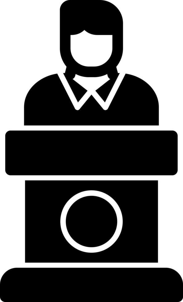 Politiker-Vektor-Icon-Design vektor