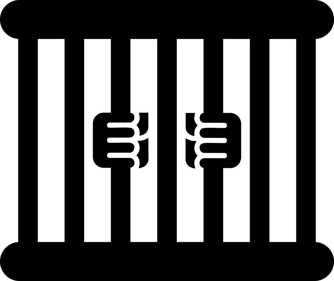 Gefängnis-Vektor-Icon-Design vektor