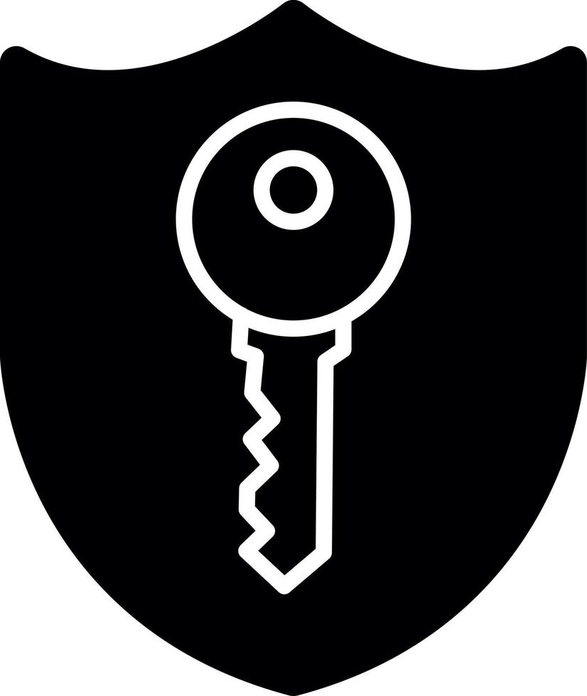 Private Key-Vektor-Icon-Design vektor