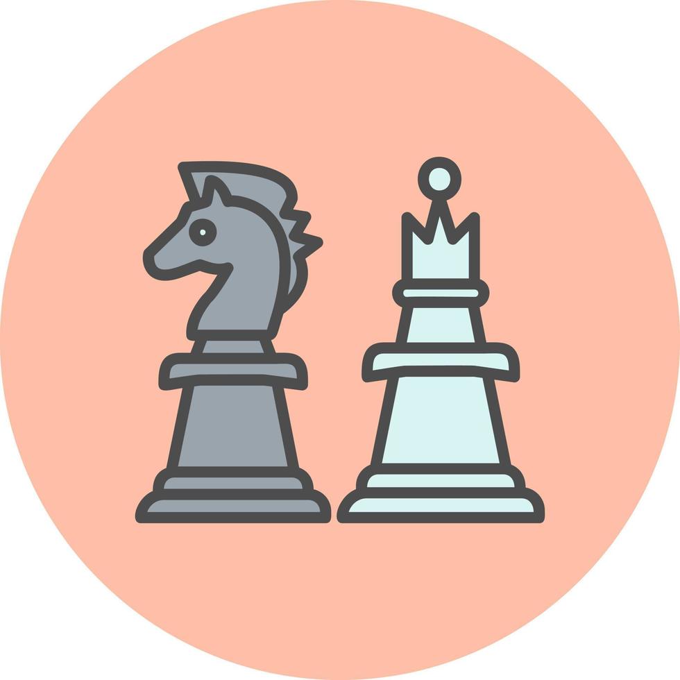 Schach-Vektor-Symbol vektor