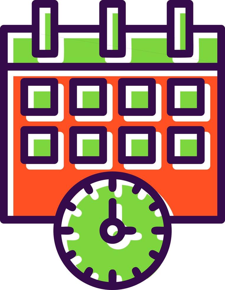 Zeitplan-Vektor-Icon-Design vektor