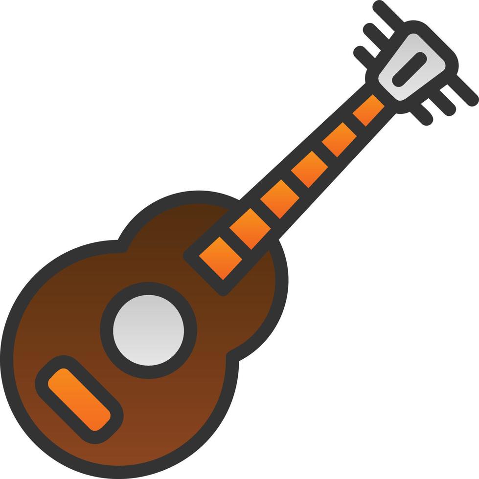 Gitarren-Vektor-Icon-Design vektor