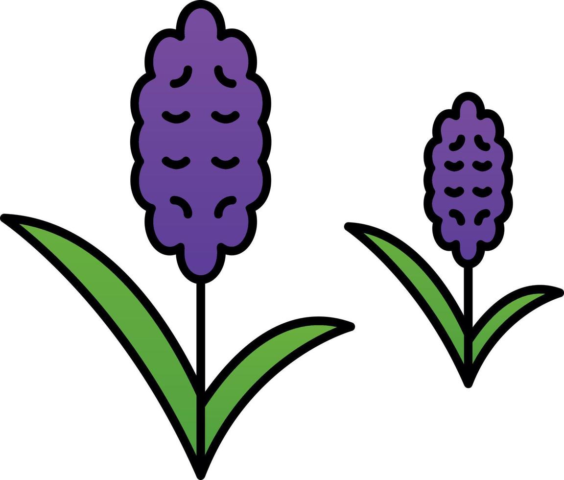 hyacint vektor ikon design