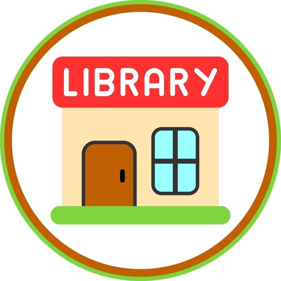 Bibliothek-Vektor-Icon-Design vektor