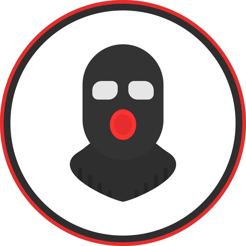 Balaclava-Vektor-Icon-Design vektor