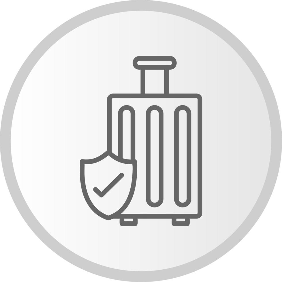 bagage försäkring vektor ikon