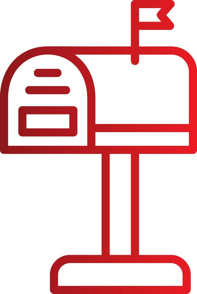 Mailbox-Vektorsymbol vektor