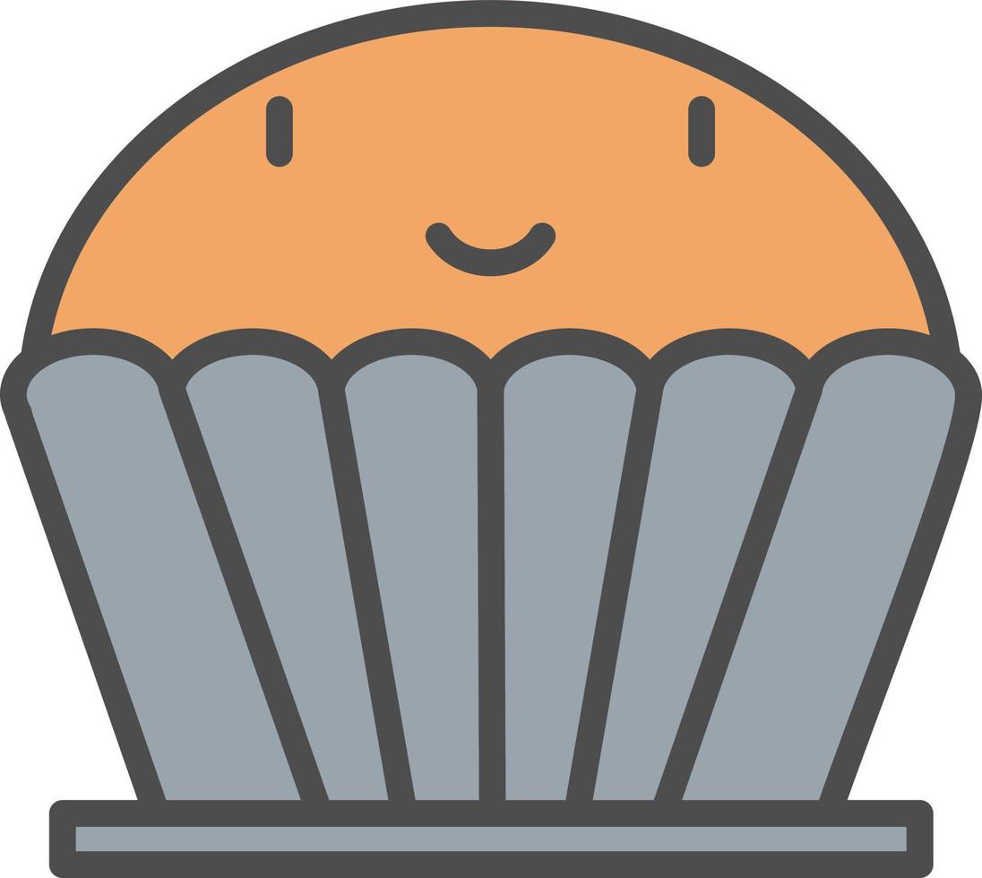 Muffin-Vektor-Symbol vektor