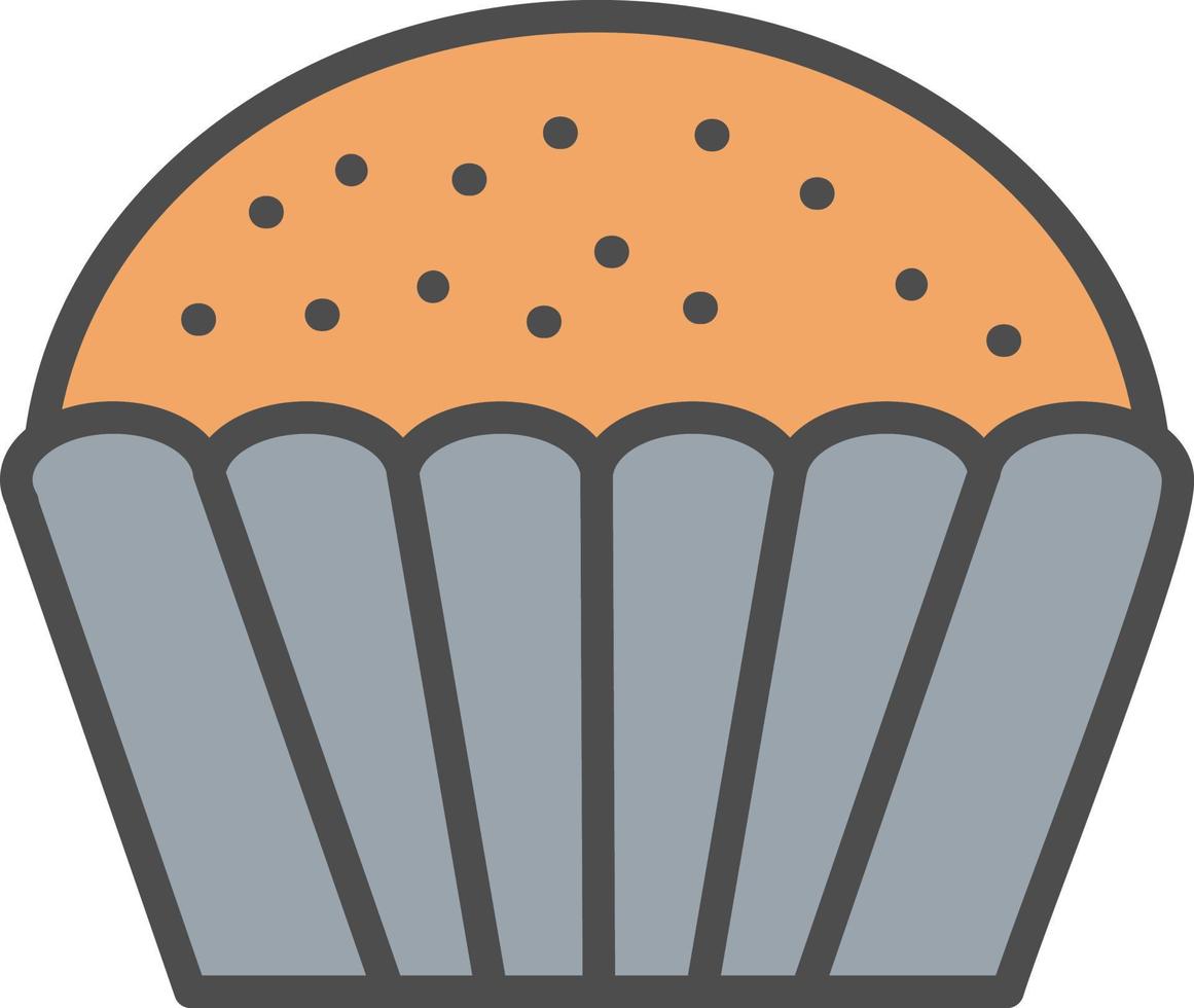 Muffin-Vektor-Symbol vektor