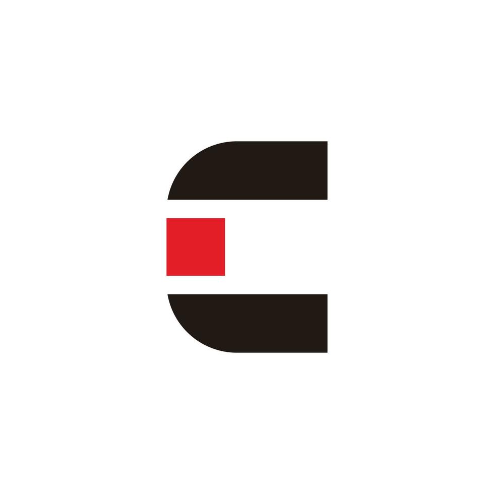 buchstabe c einfacher stand symbol logo vektor