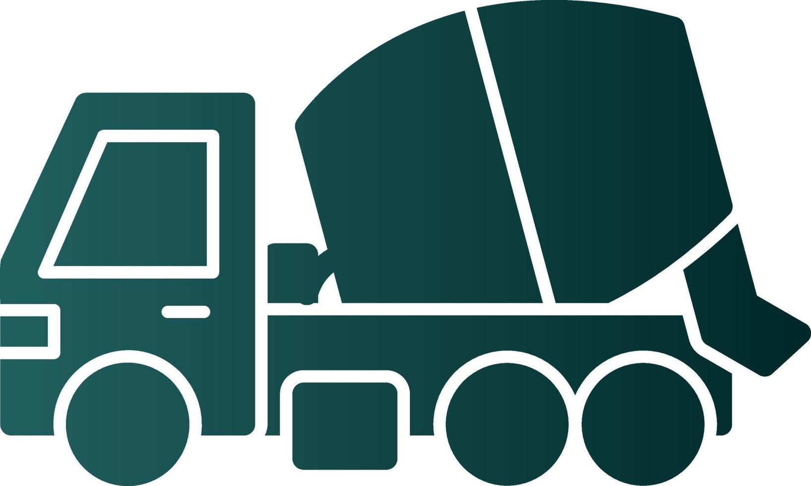 Mischer-LKW-Vektor-Icon-Design vektor