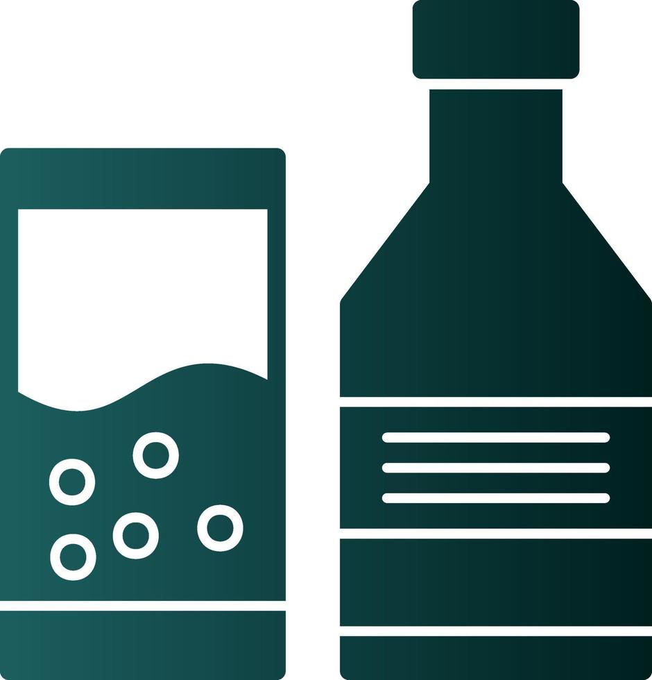 Vektor-Icon-Design für alkoholische Getränke vektor