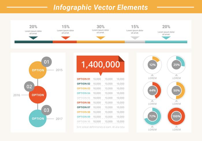 gratis företagsinfografiska element vektor