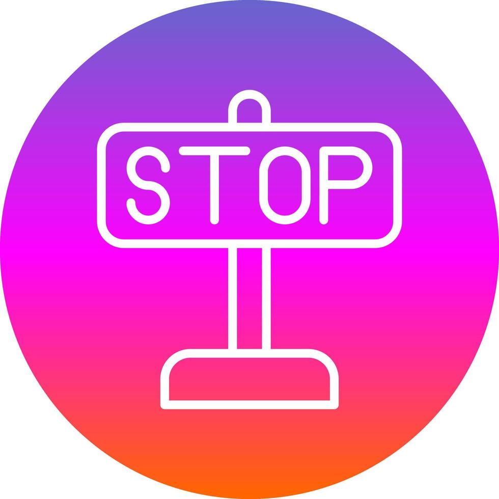 Stoppen Sie das Vektor-Icon-Design vektor