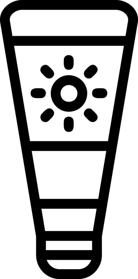 Sonnenschutz-Vektor-Icon-Design vektor