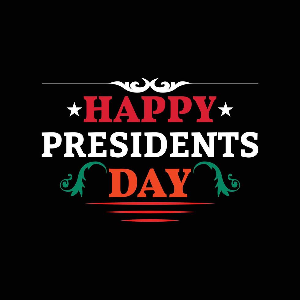 Happy Presidents Day T-Shirt-Design vektor