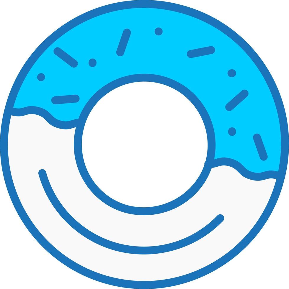 Donut-Vektor-Symbol vektor