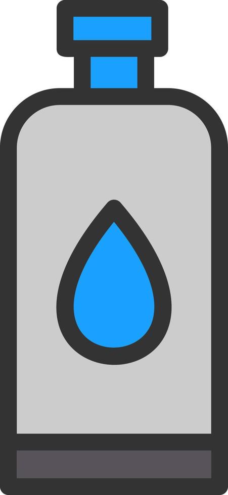 Wasserflaschen-Vektor-Icon-Design vektor