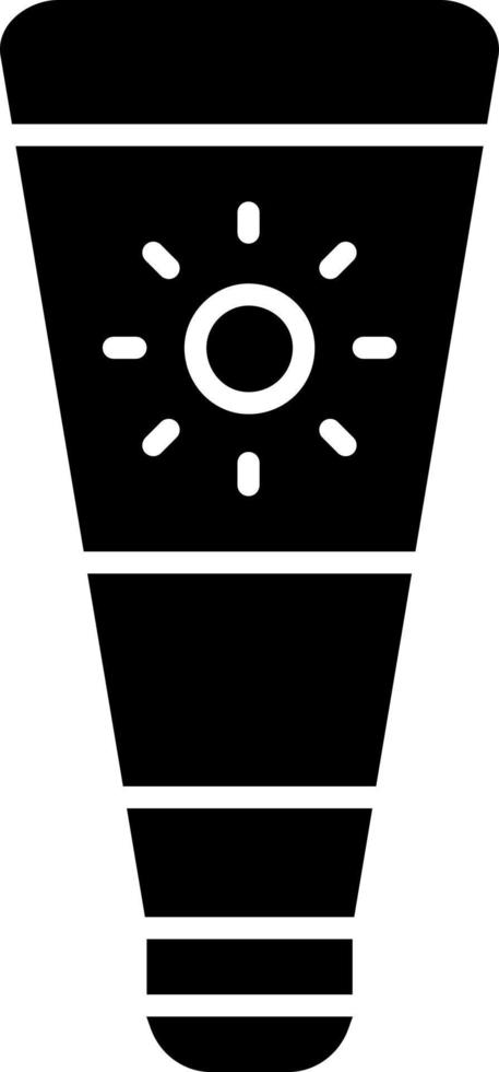 Sonnenschutz-Vektor-Icon-Design vektor