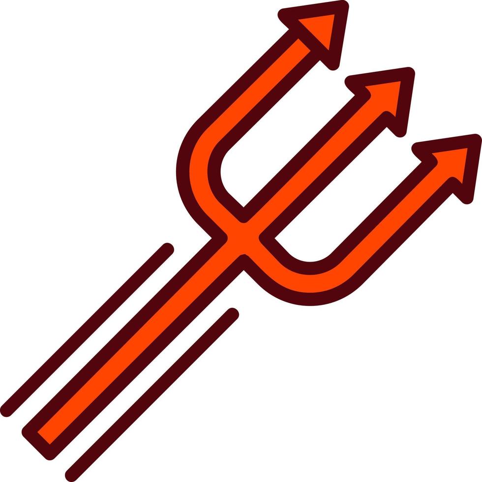 Dreizack-Vektor-Symbol vektor