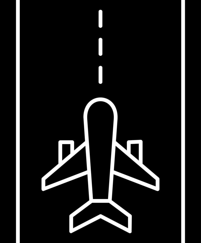 Landebahn-Vektor-Icon-Design vektor