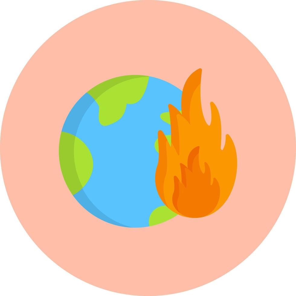 Klimawandel-Vektor-Icon-Design vektor