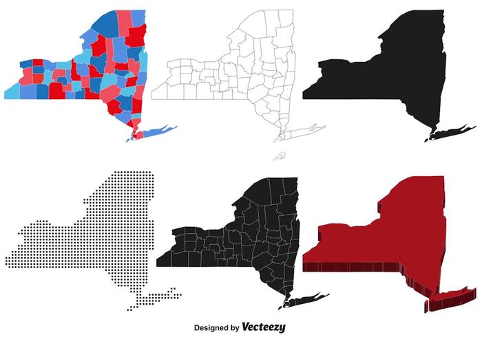 Vektor karta av New York