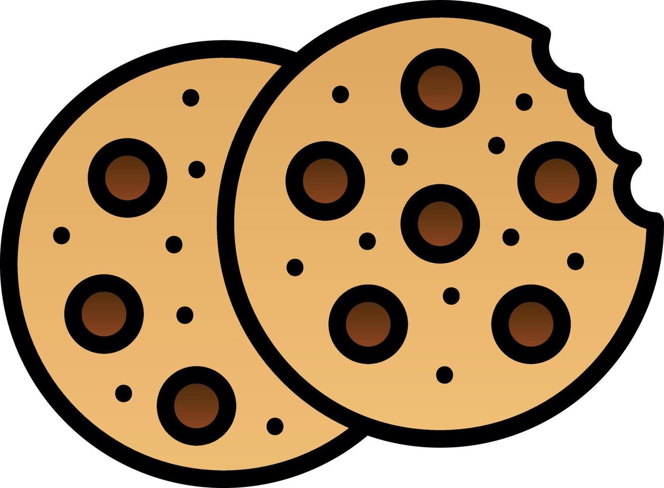 Cookies-Vektor-Icon-Design vektor