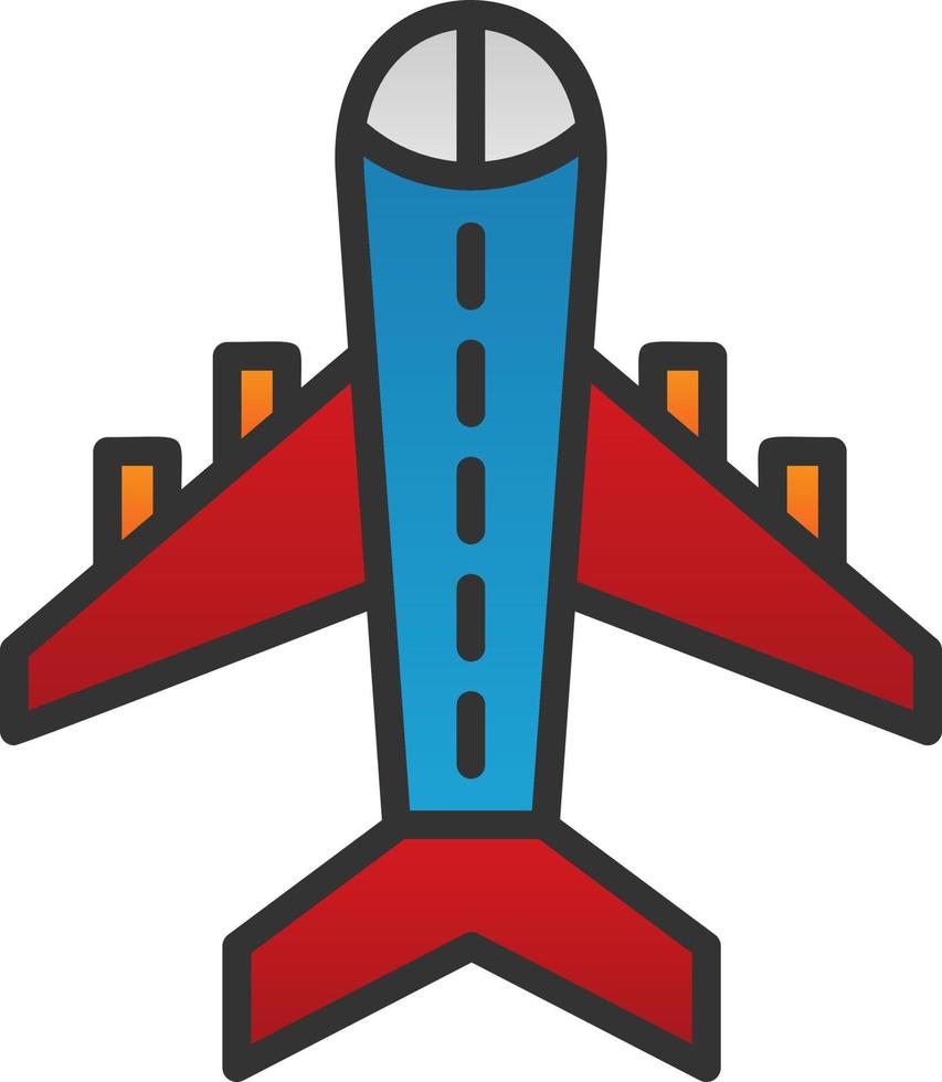 Flugzeug-Vektor-Icon-Design vektor