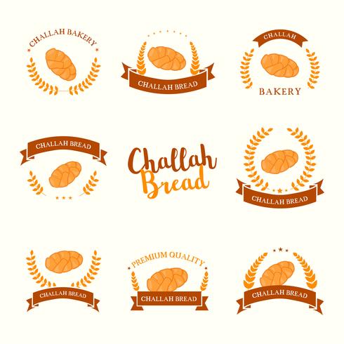 Challah Bröd Logo Vector