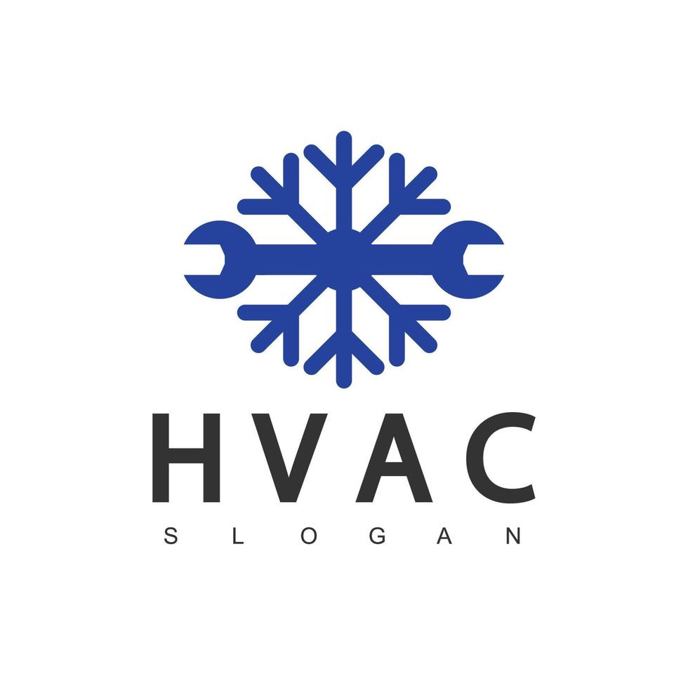 Klimaanlagen-Logo, HVAC-Logo-Konzept vektor