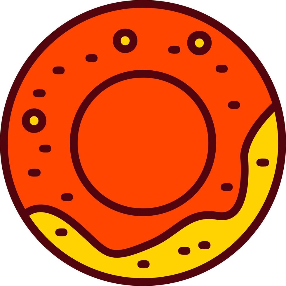 Donut-Vektor-Symbol vektor