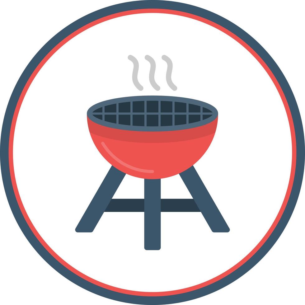 Grill-Vektor-Icon-Design vektor