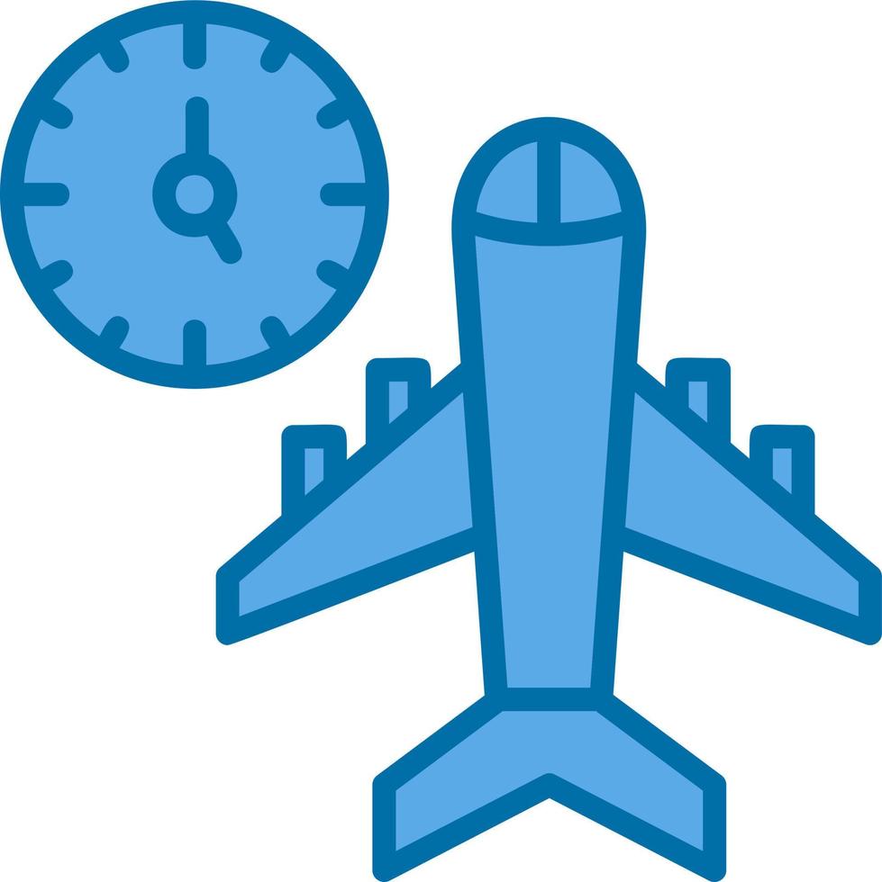 Flugzeiten-Vektor-Icon-Design vektor