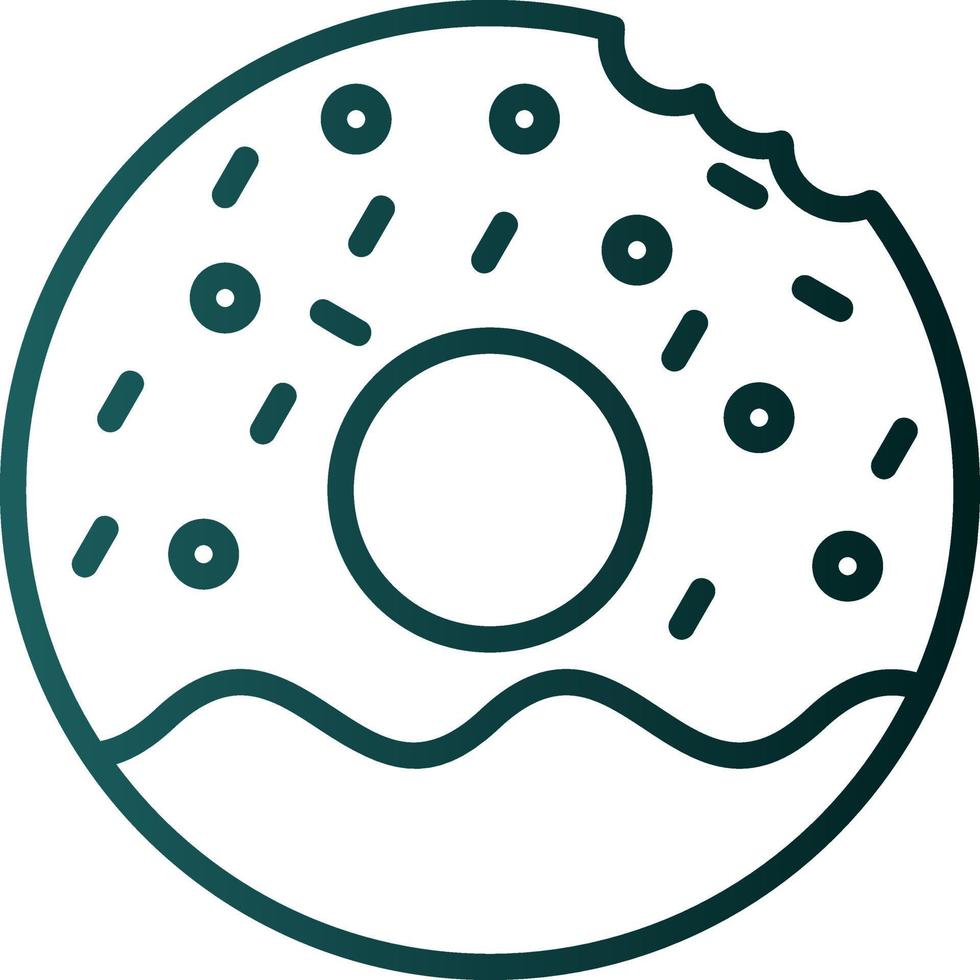 Donut-Vektor-Icon-Design vektor