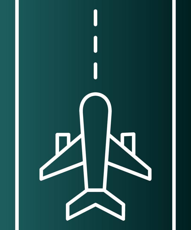 Landebahn-Vektor-Icon-Design vektor