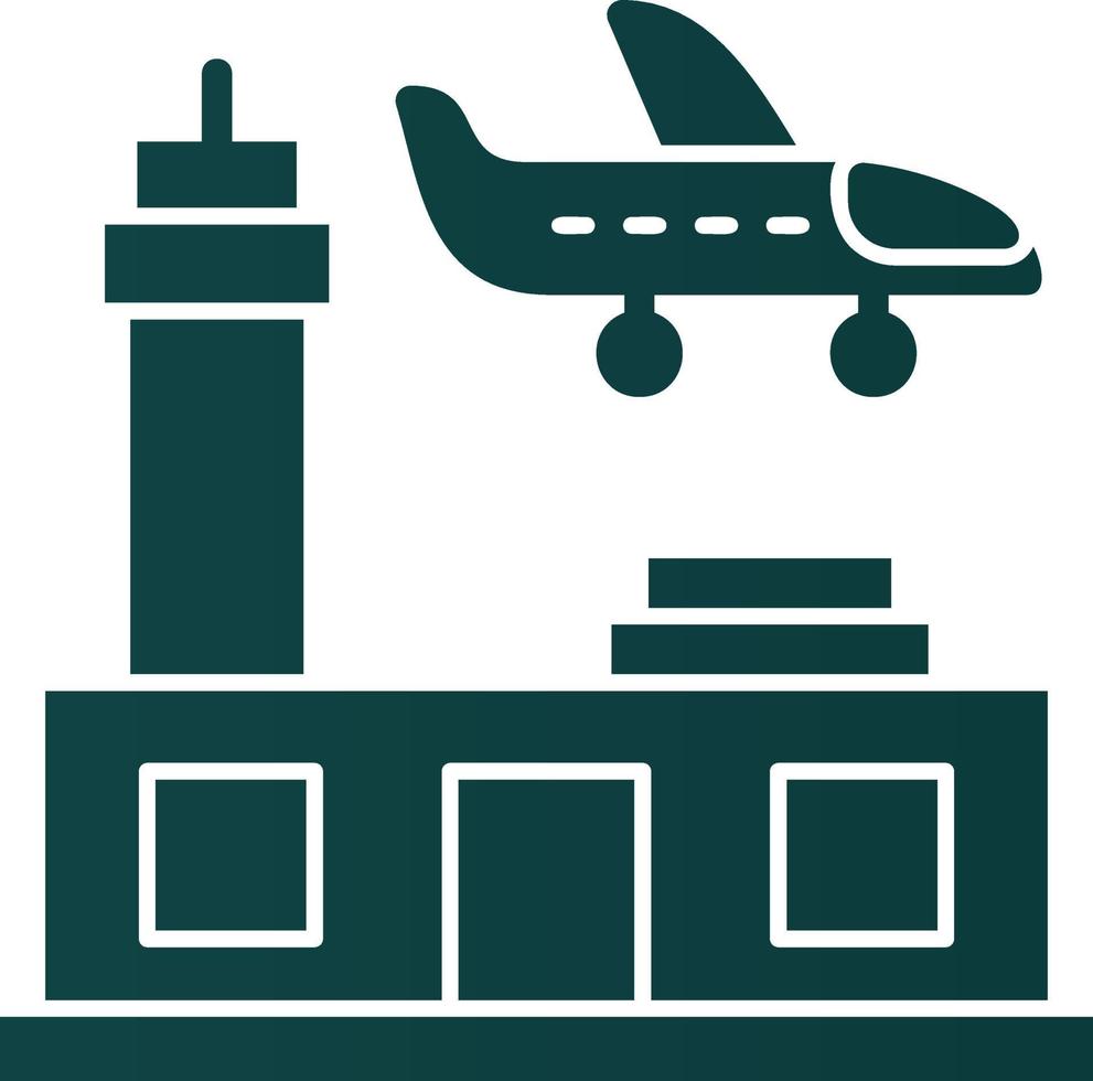 Flughafen-Vektor-Icon-Design vektor