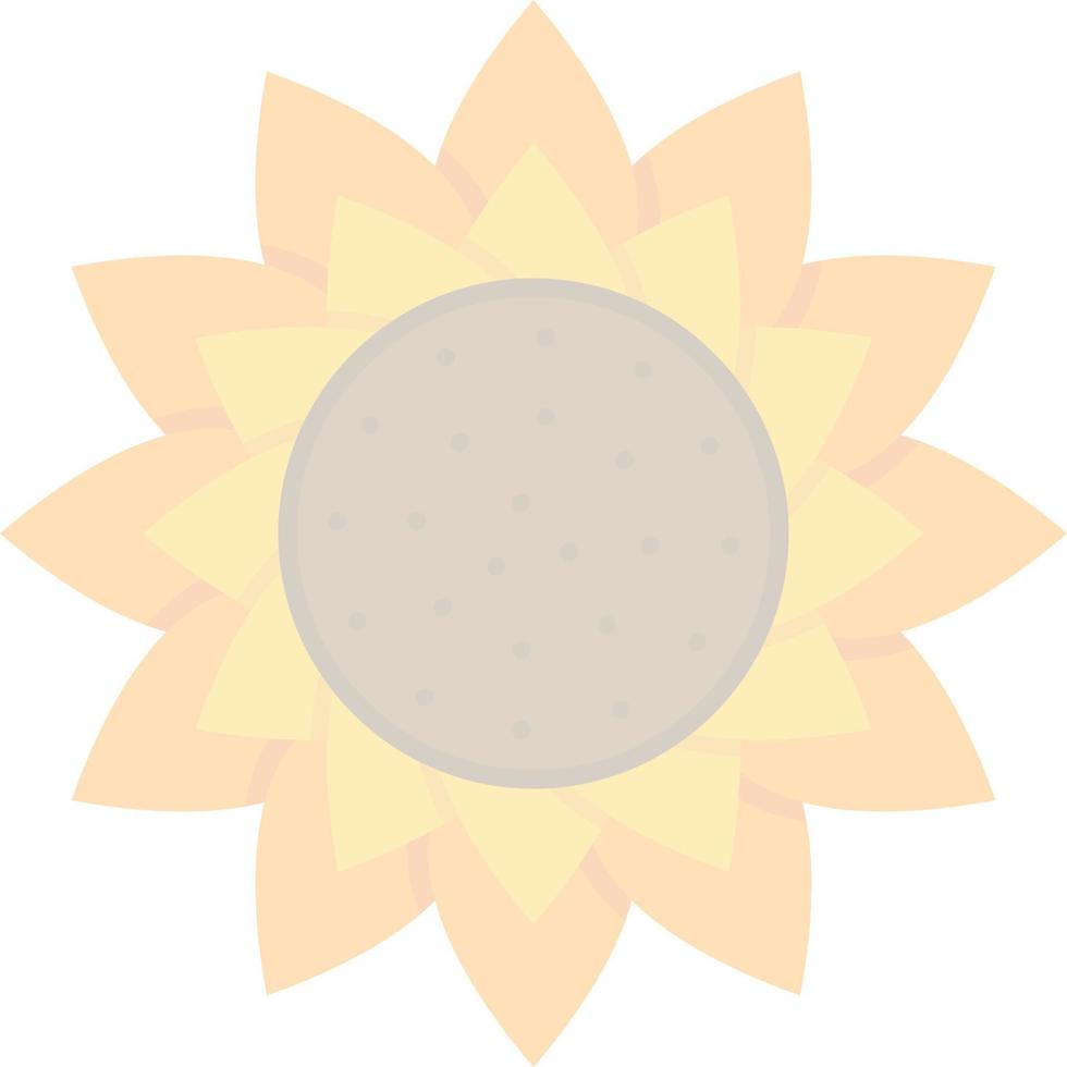 Sonnenblumen-Vektor-Icon-Design vektor