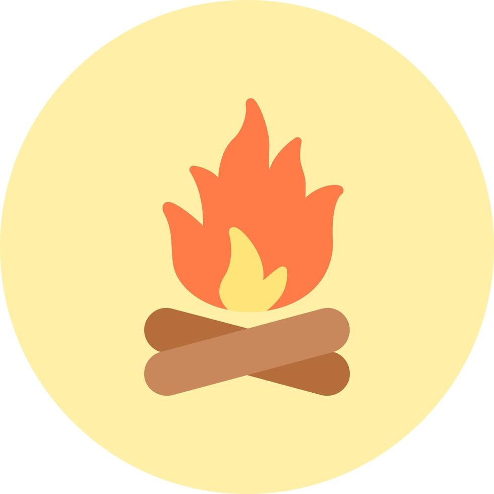 Lagerfeuer-Vektor-Symbol vektor