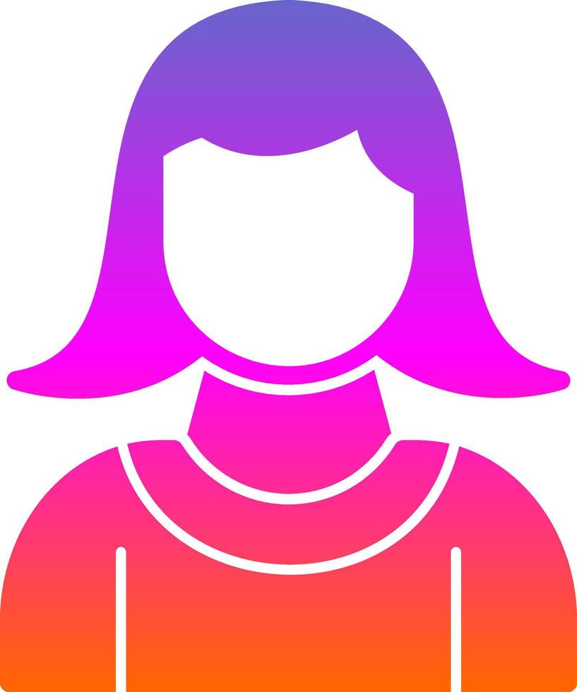 Mädchen-Vektor-Icon-Design vektor