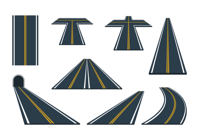 motorvägsvektorer vektor