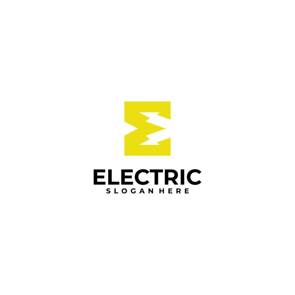 elektrische Logo-Symbol-Vektor-Design-Vorlage vektor