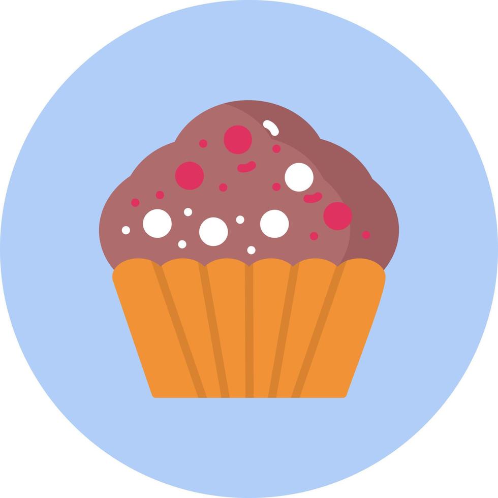 Cupcake-Vektor-Symbol vektor